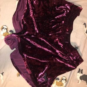 velvet VS PINK pj shorts